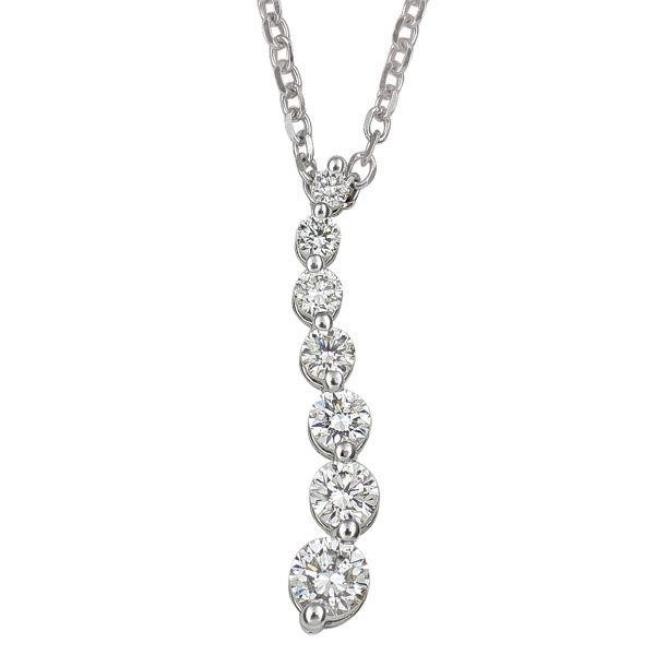 WHITE GOLD DIAMOND JOURNEY NECKLACE